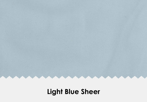 Sheer Light Blue Drape