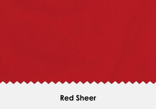 Sheer Red Drape