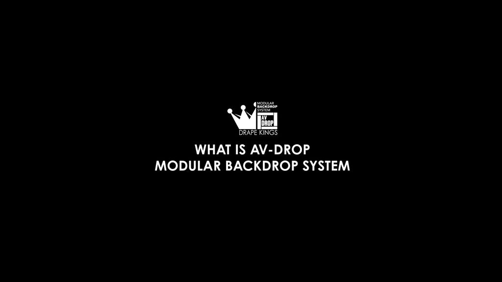 What is AV-Drop modular backdrop system