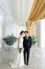 White and Gold Sheer, Wedding